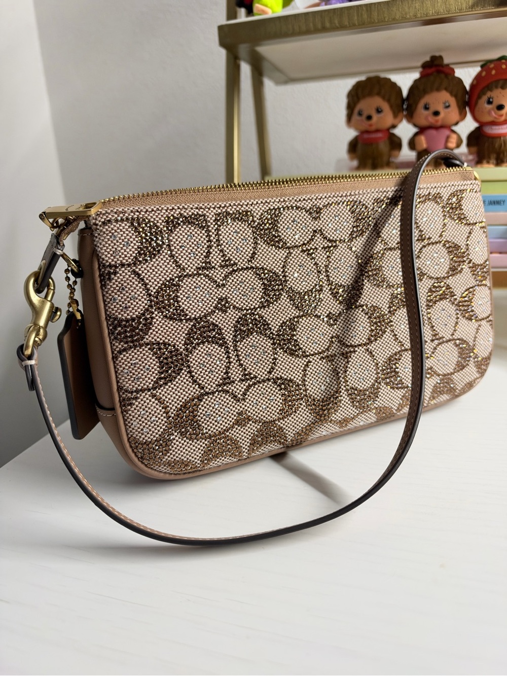 COACH, the Crystal Signature Jacquard Plaza Bag 22
